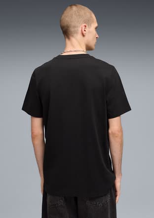 63489701 Erkek Siyah Baskılı T-shirt - 2