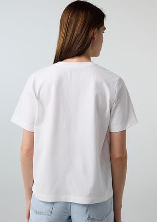 İPEKYOL - IS1260070165 Kadın Ekru Baskılı T-Shirt - 4