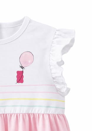 HARİBO - S26G4ELB801 Kız Çocuk Pembe Basic Elbise - 3