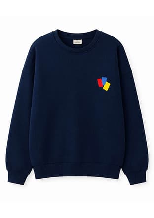 HARİBO - S26G1SW202 Unisex Çocuk Lacivert Basic Sweatshirt - 2