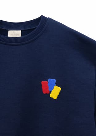 HARİBO - S26G1SW202 Unisex Çocuk Lacivert Basic Sweatshirt - 3