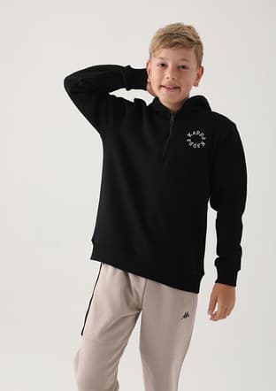 321U5Uw Erkek Çocuk Siyah Sweatshirt - 1