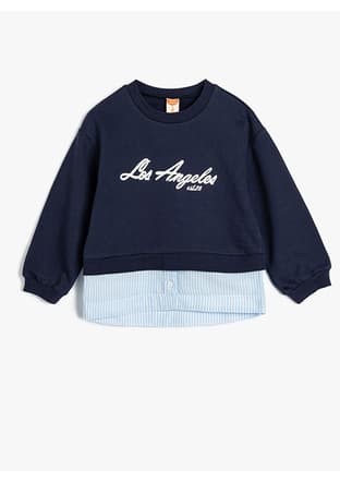 5Wmg10080Ak Kız Bebek Lacivert Sweatshirt - 1