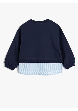 5Wmg10080Ak Kız Bebek Lacivert Sweatshirt - 2