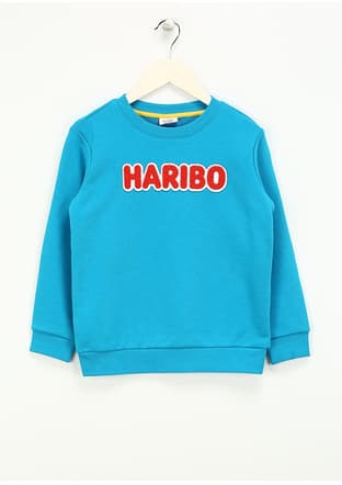 Hrbtxt308 Unisex Çocuk Mavi Sweatshirt - 1