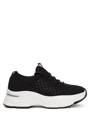 24Y309-3 Sy Kadın Siyah Sneaker - 1