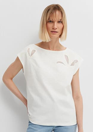  - M1613946-70057 Kadın Beyaz Kısa Kol T-Shirt - 2