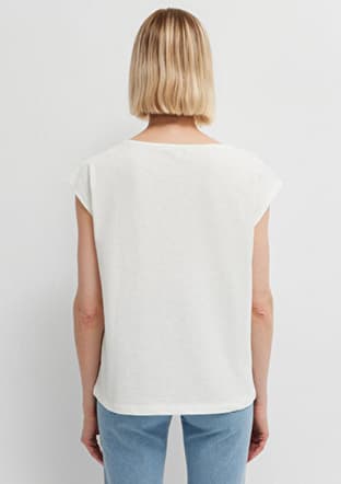  - M1613946-70057 Kadın Beyaz Kısa Kol T-Shirt - 4
