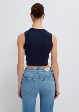  - M1613982-70497 Kadın Lacivert Basic T-Shirt - 2