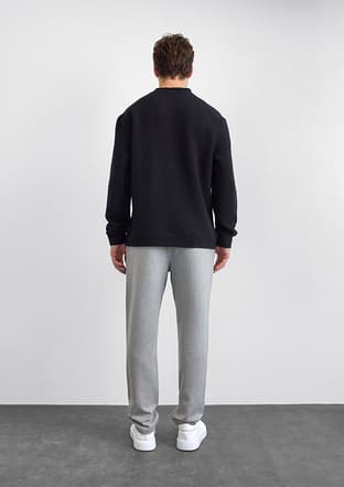 B35W12007 Erkek Siyah Sweatshirt - 2