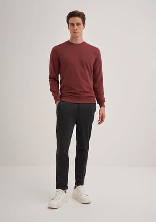 56100 Erkek Pembe Sweatshirt - 1