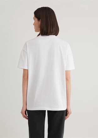  - M1611309-620 Kadın Beyaz Kısa Kol T-Shirt - 3