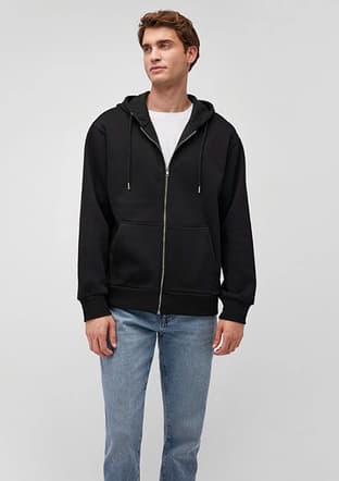 M0S10277-900 Erkek Siyah Sweatshirt - 1