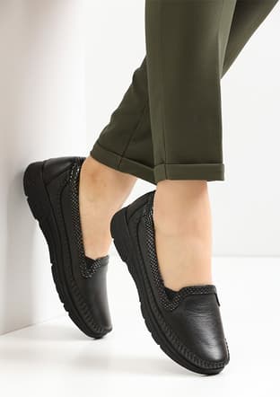 29423-G Zenne Ayakka Kadın Siyah Casual Ayakkabı - 3