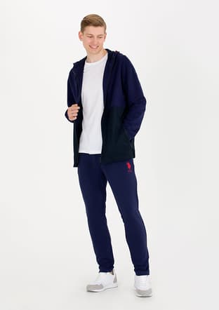 US POLO ASSN Erkek Lacivert Örme Pantolon - 1