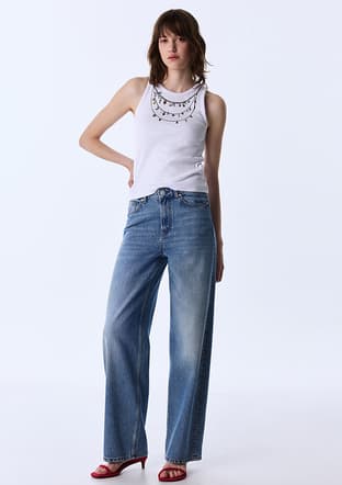 Ts1260018051 Kadın Lacivert Jean Pantolon - 1