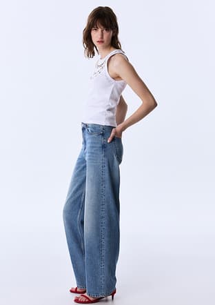 Ts1260018051 Kadın Lacivert Jean Pantolon - 2