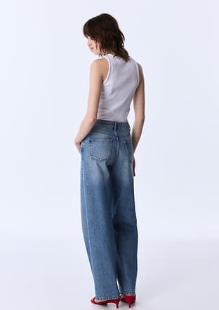 Ts1260018051 Kadın Lacivert Jean Pantolon - 3