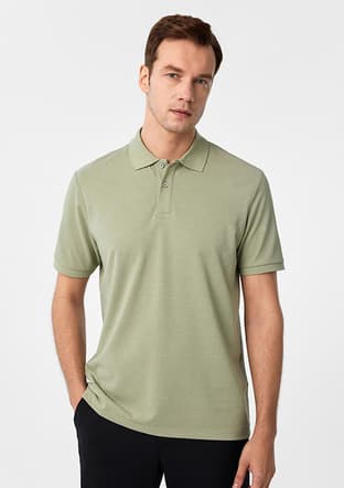 Ts1014000432 Erkek Yeşil Polo Yaka T-shirt - 1