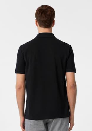 Ts1014000432 Erkek Siyah Polo Yaka T-shirt - 2