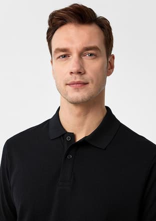 Ts1014000432 Erkek Siyah Polo Yaka T-shirt - 3