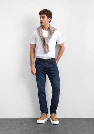 B35W35004 Erkek Lacivert Jean Pantolon - 1
