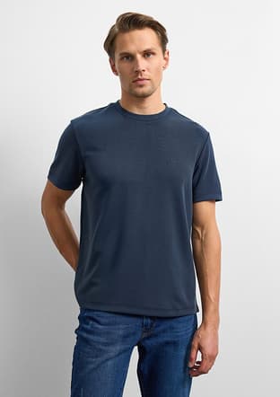 B35W10066 Erkek Lacivert T-shirt - 1