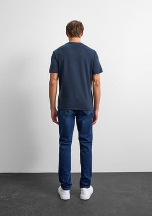 B35W10066 Erkek Lacivert T-shirt - 2