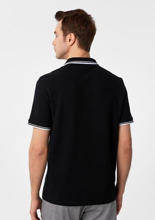 Ts1014000429 Erkek Siyah Polo Yaka T-shirt - 2