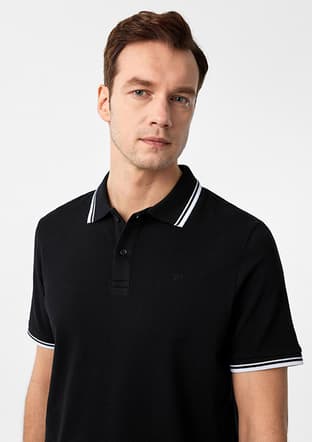 Ts1014000429 Erkek Siyah Polo Yaka T-shirt - 3