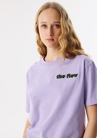 Ts1250070089 Kadın Mor T-shirt - 1