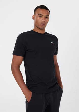 Lc 8031 Erkek Siyah Kısa Kol T-shirt - 1