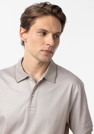 Ts1014000427 Erkek Bej Polo Yaka T-shirt - 3