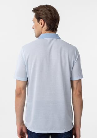 Ts1014000423 Erkek Mavi Polo Yaka T-shirt - 2