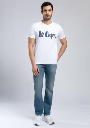 252 Lcm 242001 Erkek Beyaz O Yaka T-shirt - 1