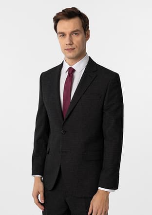 Tk1007000256 Erkek Siyah Takım Elbise - 3