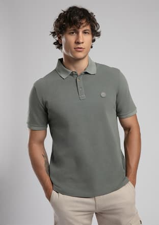 252 Lcm 242015 Erkek Yeşil Polo Yaka T-shirt - 2