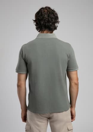 252 Lcm 242015 Erkek Yeşil Polo Yaka T-shirt - 3