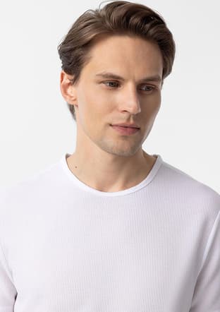 Ts1014000434 Erkek Beyaz O Yaka T-shirt - 3