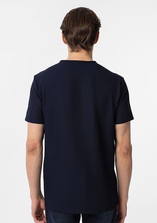 Ts1014000434 Erkek Lacivert O Yaka T-shirt - 2