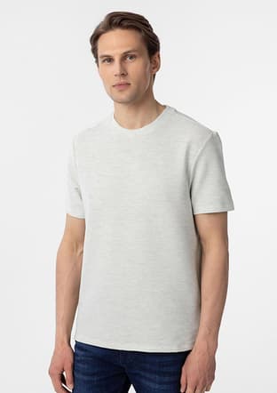 Ts1014000418 Erkek Yeşil O Yaka T-shirt - 1