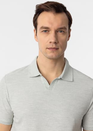 Ts1014000409 Erkek Yeşil Polo Yaka T-shirt - 3