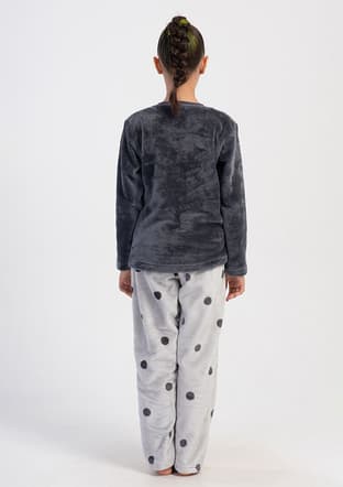 4031542874 Kız Çocuk Gri Pijama - 4
