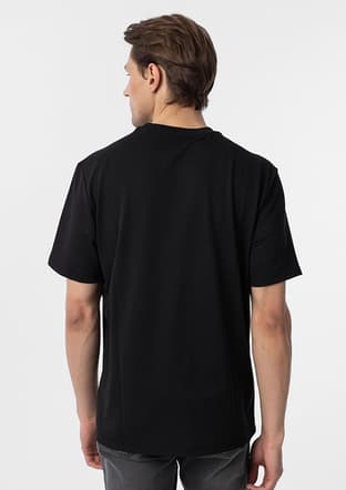 Ts1014000424 Erkek Siyah O Yaka T-shirt - 2