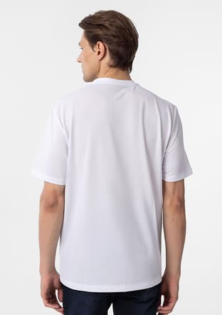 Ts1014000424 Erkek Beyaz O Yaka T-shirt - 2