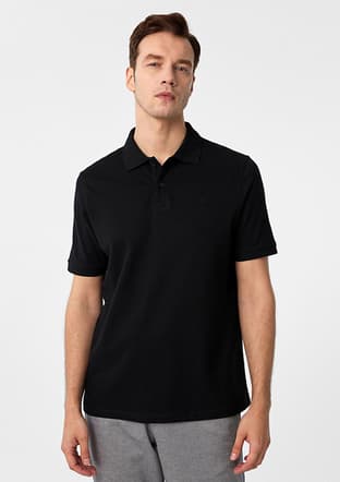 Ts1014000452 Erkek Siyah Polo Yaka T-shirt - 1