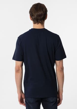 Ts1014000412 Erkek Lacivert O Yaka T-shirt - 2