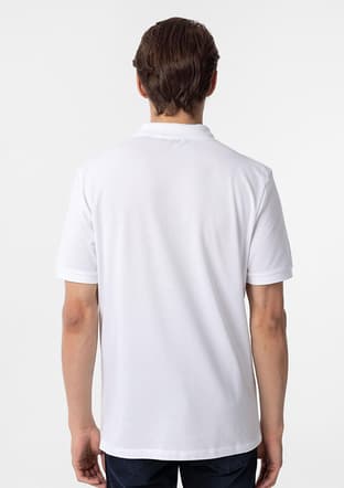 Ts1014000411 Erkek Beyaz Polo Yaka T-shirt - 2