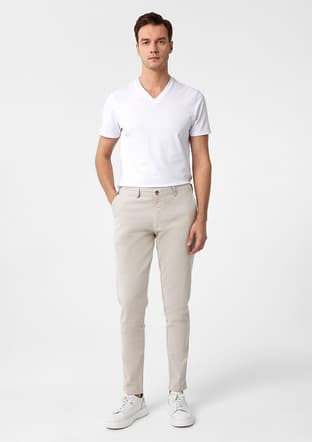 Pn2020500681 Erkek Bej Pantolon - 1