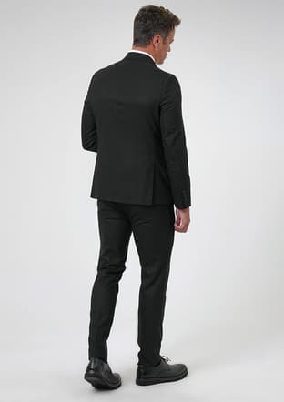 Tk1006900323 Erkek Siyah Takım Elbise - 4